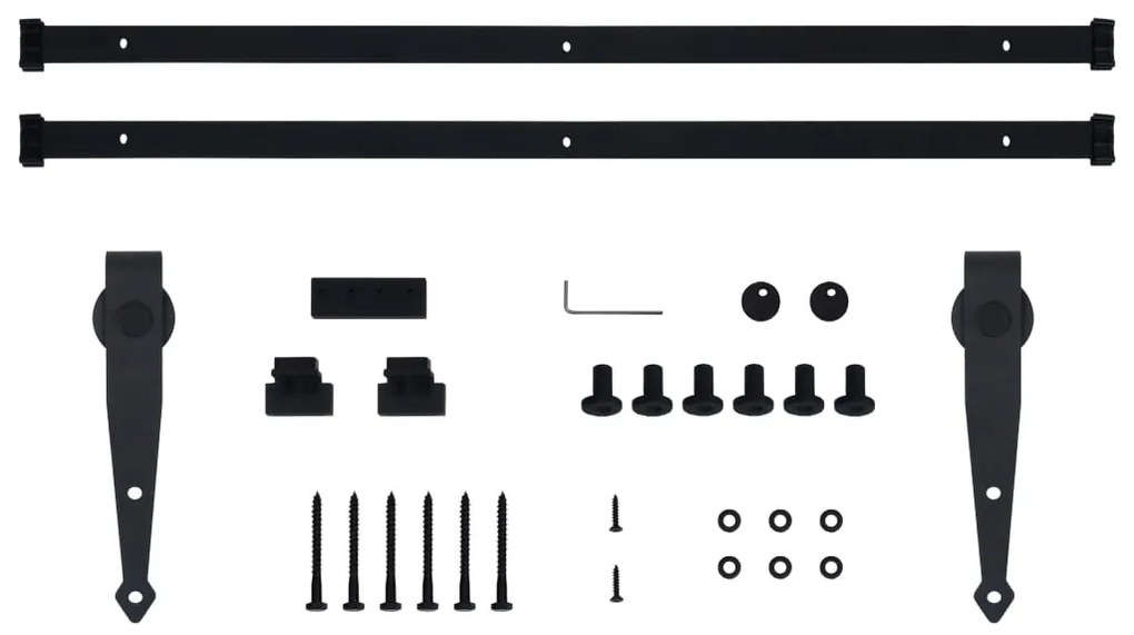 Mini kit para armário deslizante aço carbono 200 cm
