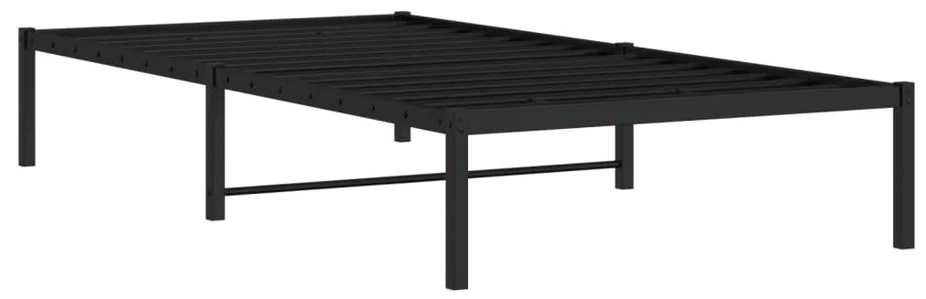 Estrutura de cama 100x200 cm metal preto