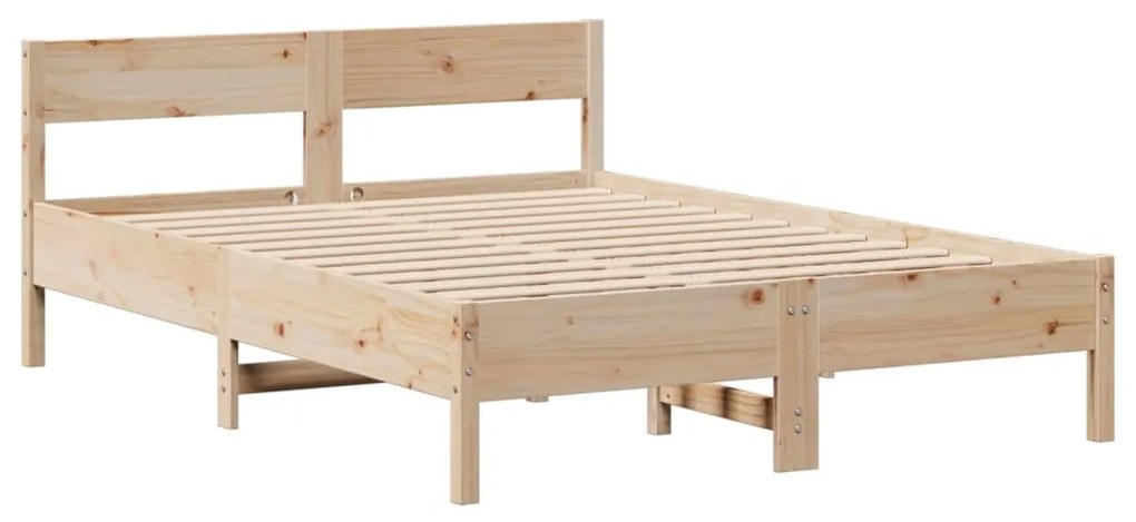 Cama sem colchão 160x200 cm madeira de pinho maciça