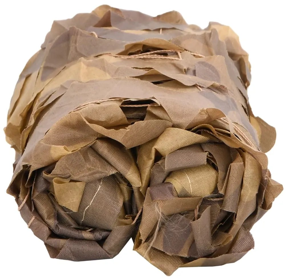 Rede de camuflagem com saco de arrumação 416x402 cm areia