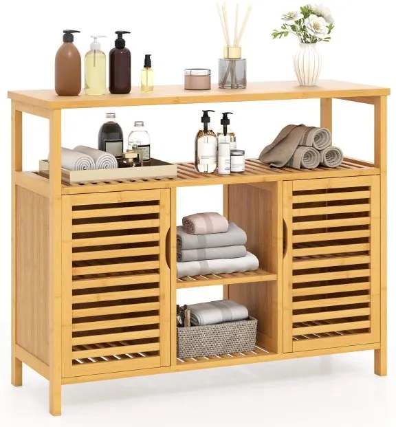 Mesa lateral em formato de C com rodinhas e bolsa de armazenamento para sala de estar e quarto - marrom rústico