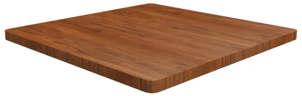 Tampo mesa quadrado 90x90x4 cm carvalho tratado castanho-escuro