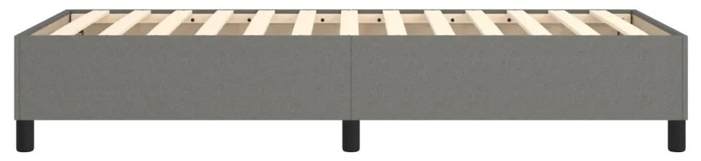Estrutura de cama sem colchão 80x200 cm tecido cinzento-escuro