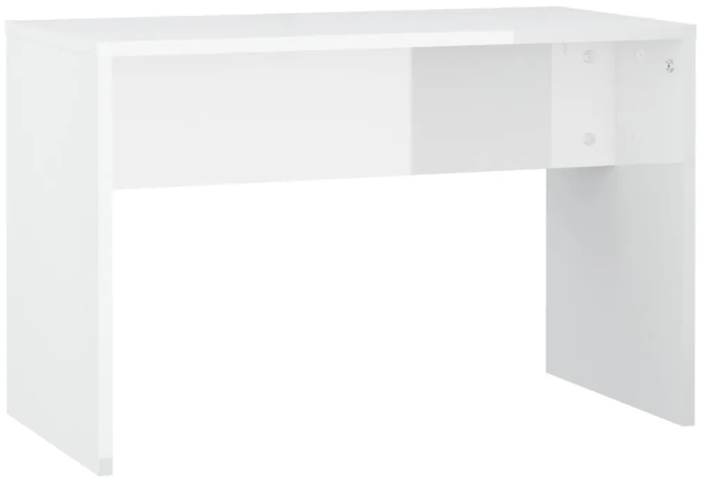 Conjunto toucador com LED madeira processada branco brilhante