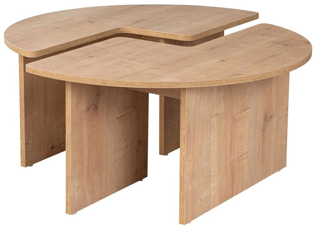 Mesa de Café Moira - Carvalho - Ø90x41 cm