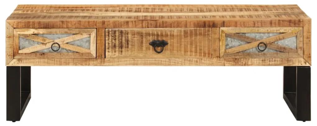 Mesa de centro 110x50x38 cm madeira de mangueira maciça