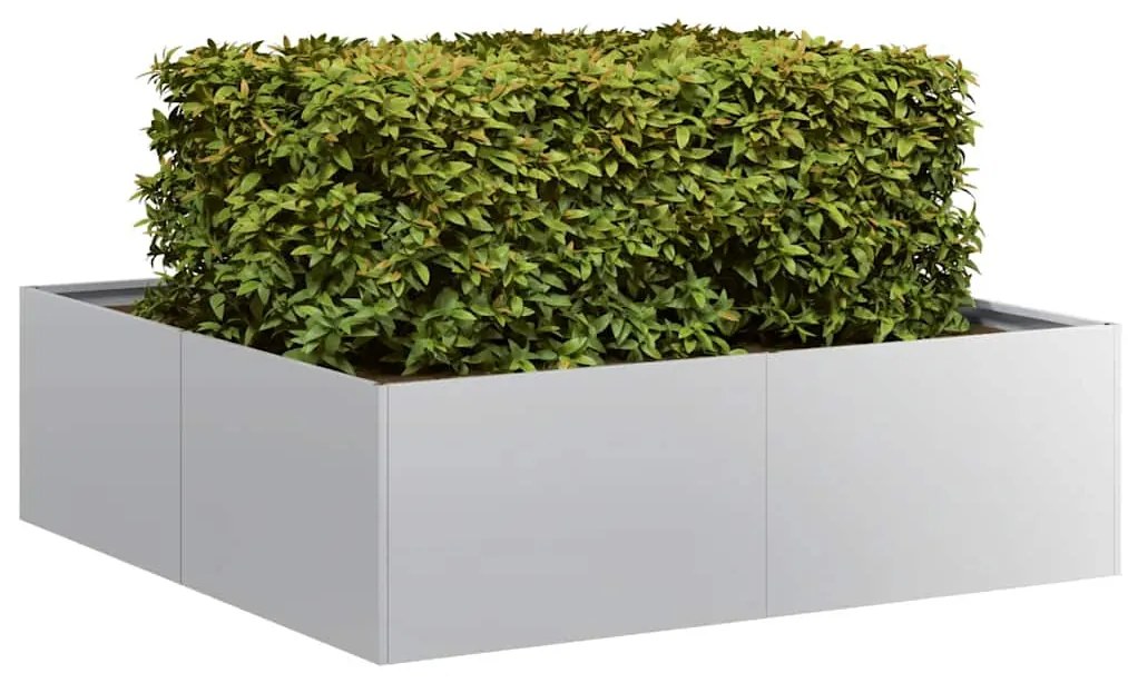 Vaso/floreira 100x100x30 cm aço galvanizado