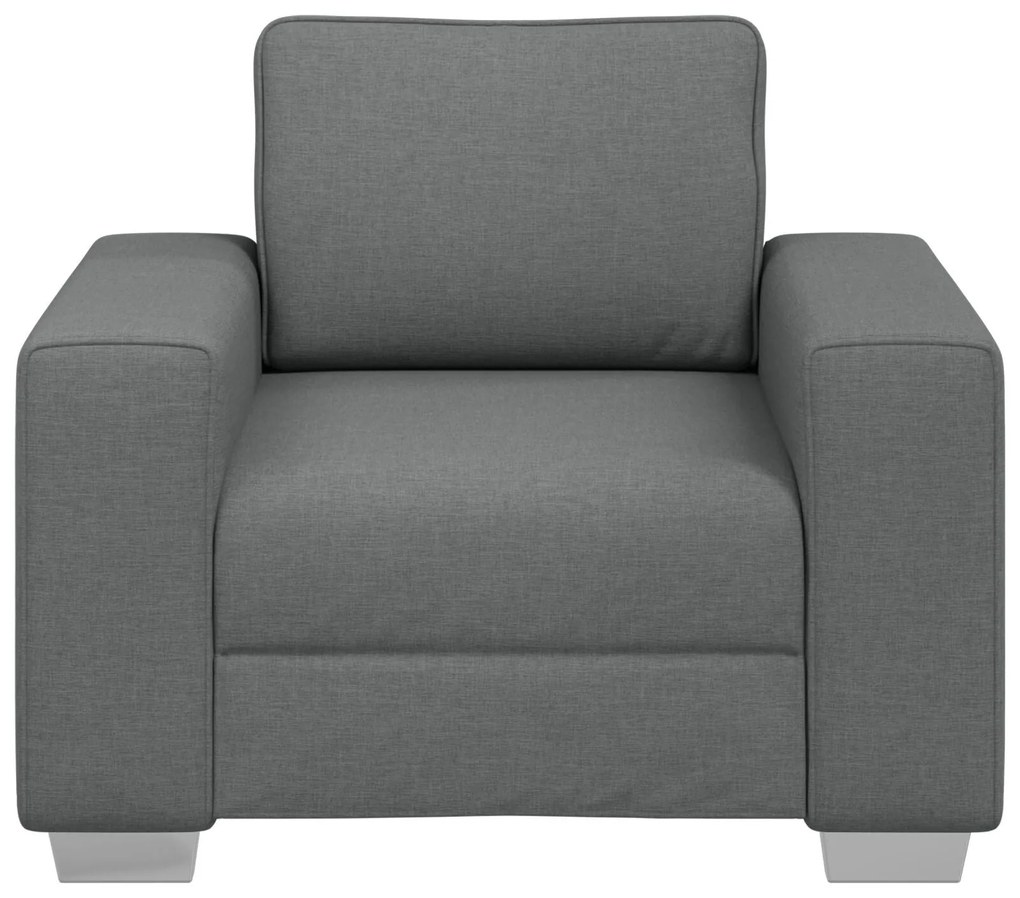 Poltrona vidaXL Cinza Escuro 59 cm em Tecido