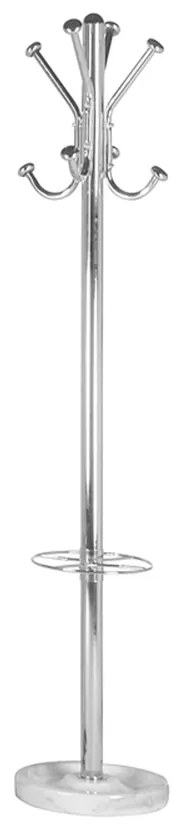 Bengaleiro e Porta Guarda Chuvas Cromado A1700 X Base Ø350mm