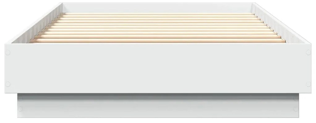 Estrutura de cama 90x200 cm derivados de madeira branco