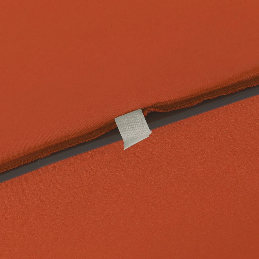 Guarda-sóis e Sombrinhas VidaXL Terracota Poliéster, Metal Grande