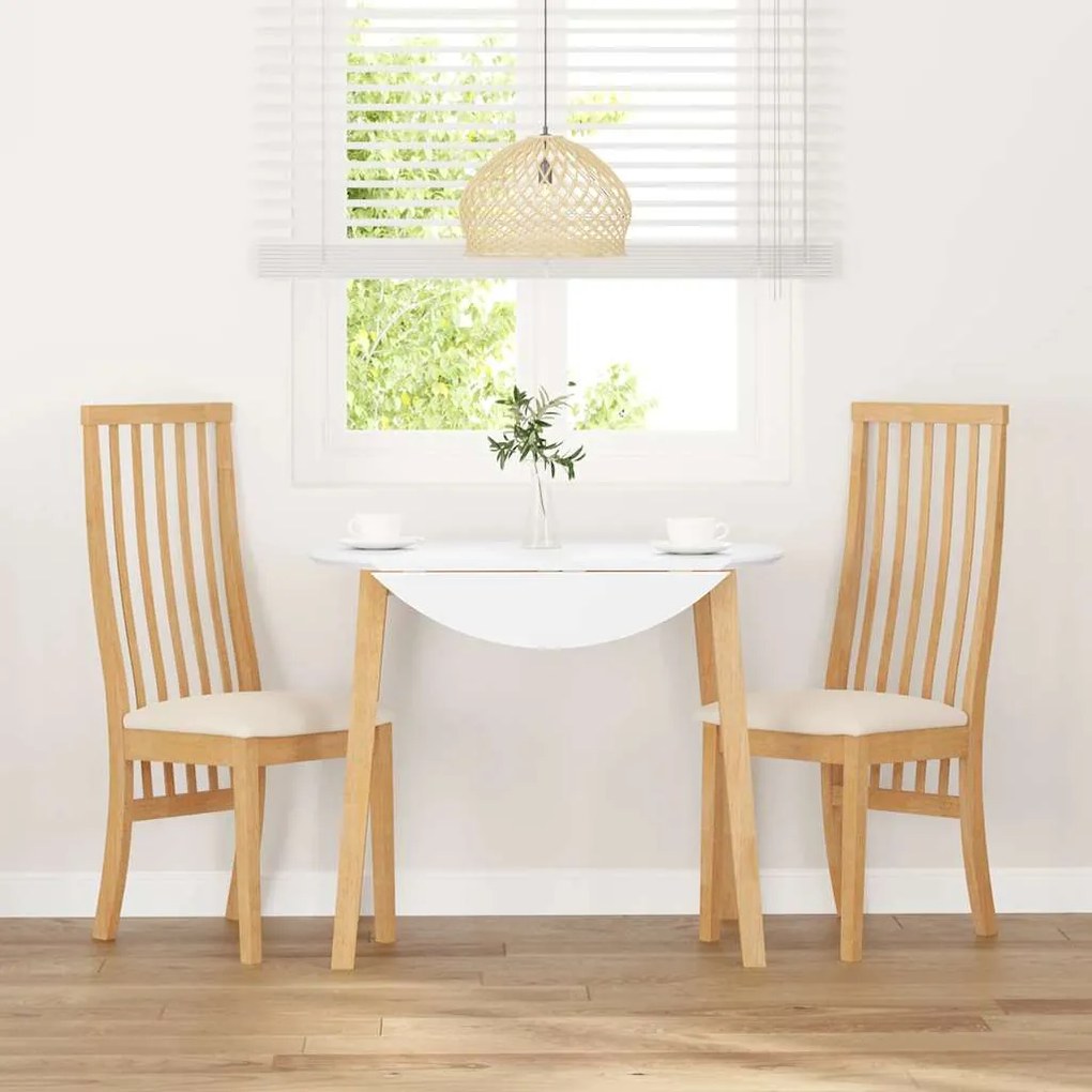 Cadeiras de jantar com almofadões 2 pcs madeira maciça