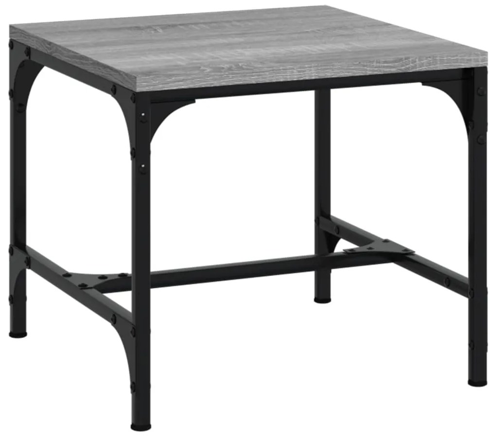 Mesas de apoio 2 pcs 40x40x35 cm deriv. madeira cinzento sonoma