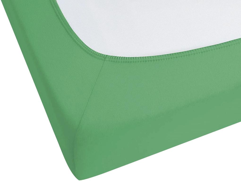 Lençol-capa em algodão verde 160 x 200 cm JANBU Beliani