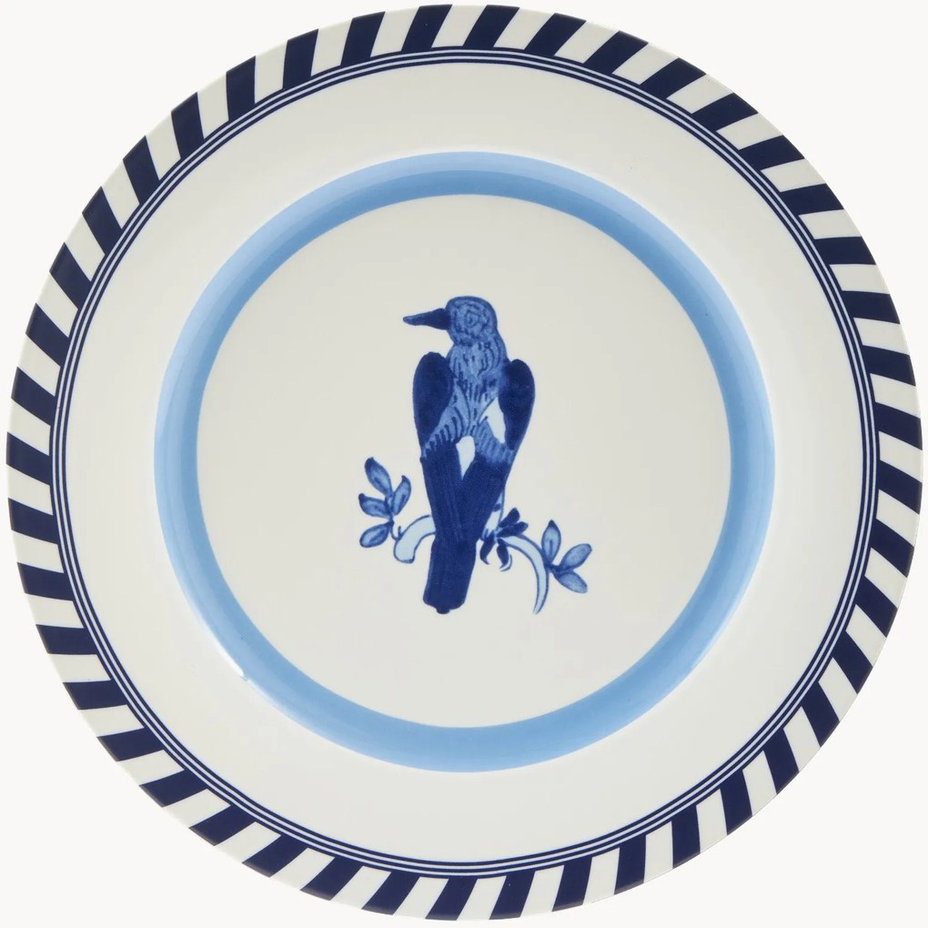 Pratos de jantar Bird Patterned, conjunto de 2