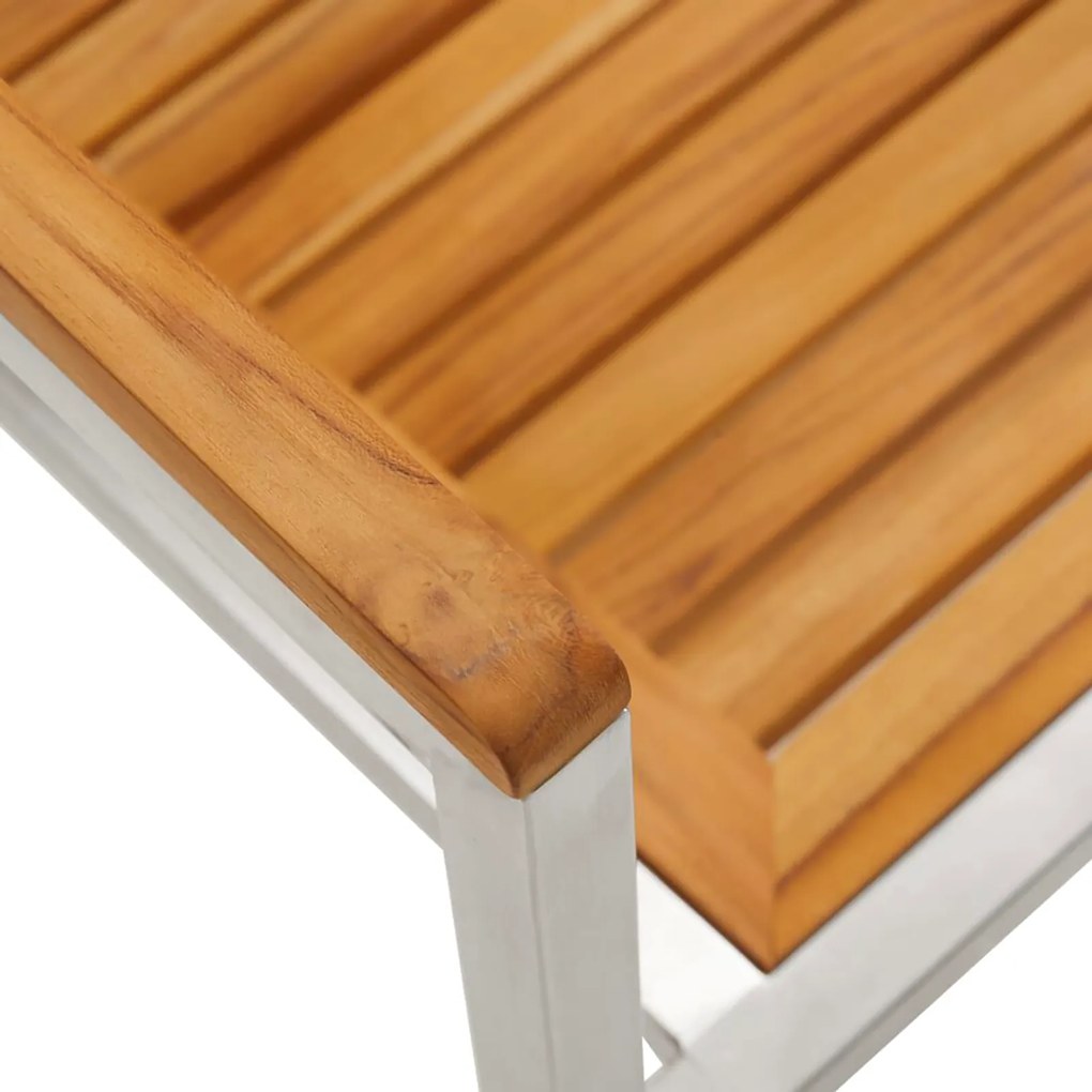 Conjunto de Jantar de Jardim vidaXL 3 Peças Madeira Sólida de Acácia