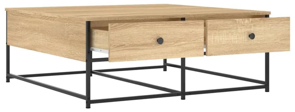 Mesa de centro 100x99x40 cm derivados madeira carvalho sonoma