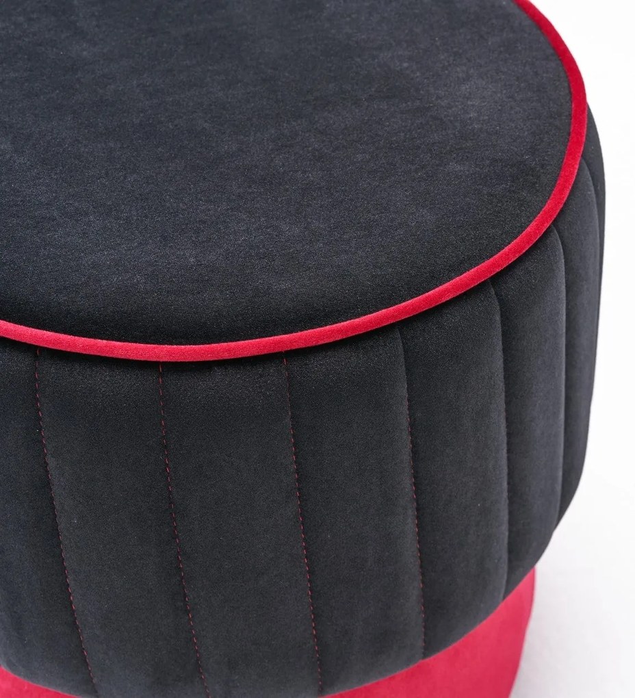Pouffe Rose – Antracite e Rosa – 40x40x40 cm