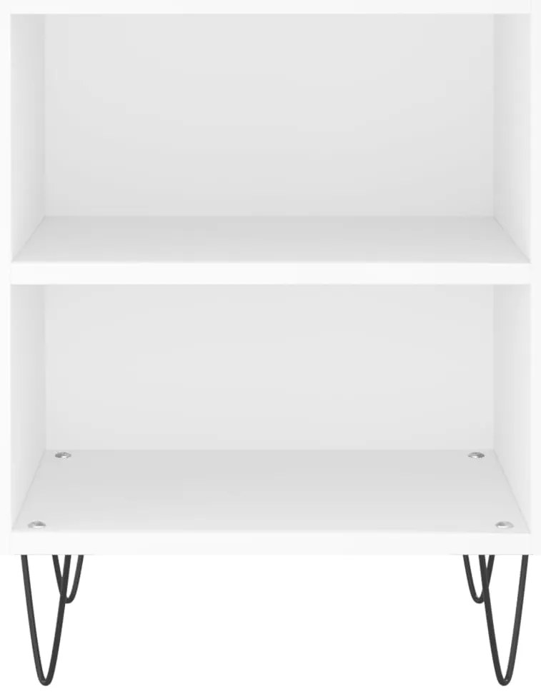 Mesas de cabeceira 2pcs 40x30x50 cm derivados de madeira branco