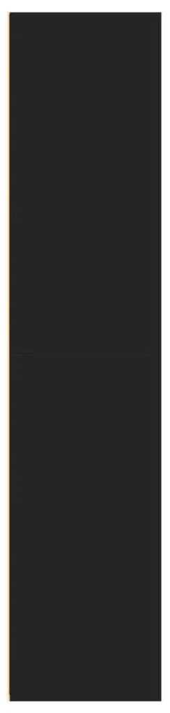 Armário alto 70x41x185 cm derivados de madeira preto