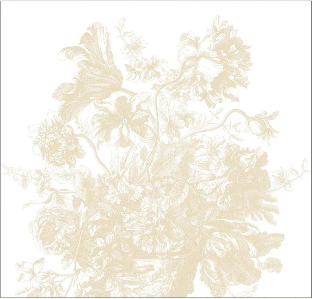 Papel de parede Frans Uyterlinde - Engraved Flowers