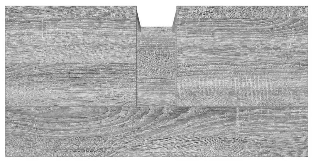 Móvel p/ lavatório 60x30x60cm derivados madeira cinzento sonoma