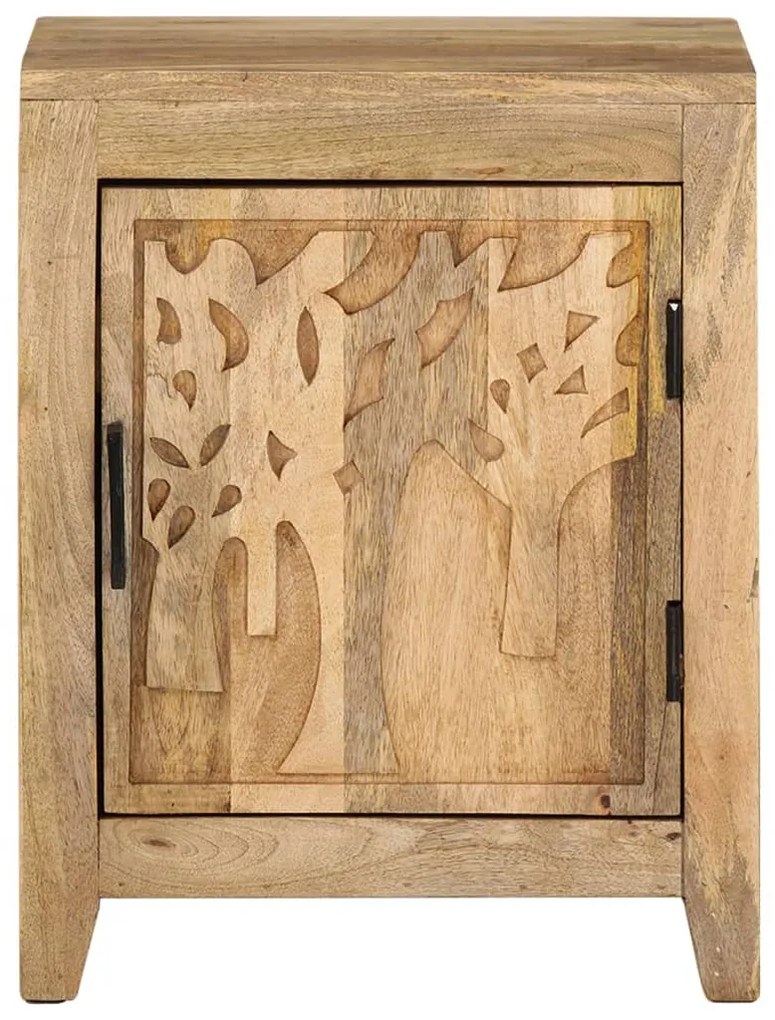 Mesa de cabeceira 40x30x50 cm madeira de mangueira maciça