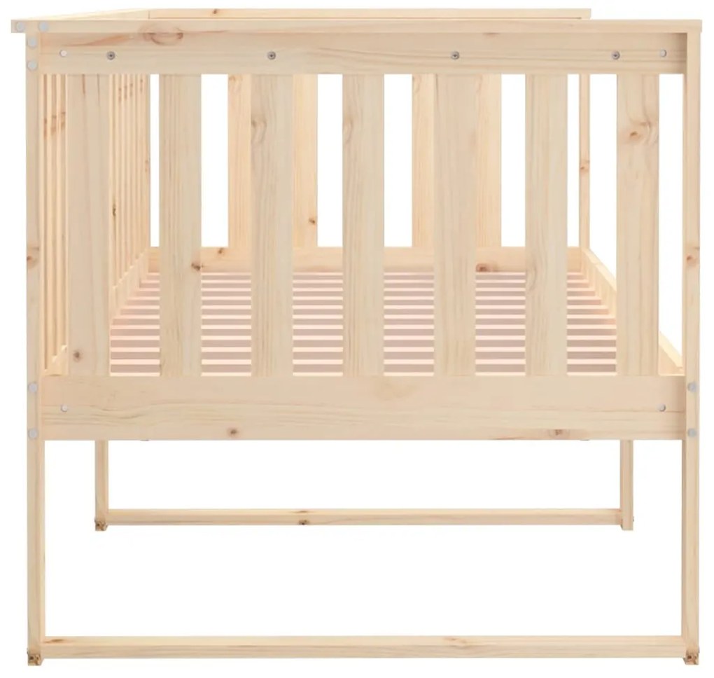 Sofá-cama sem colchão 90x200 cm madeira de pinho maciça