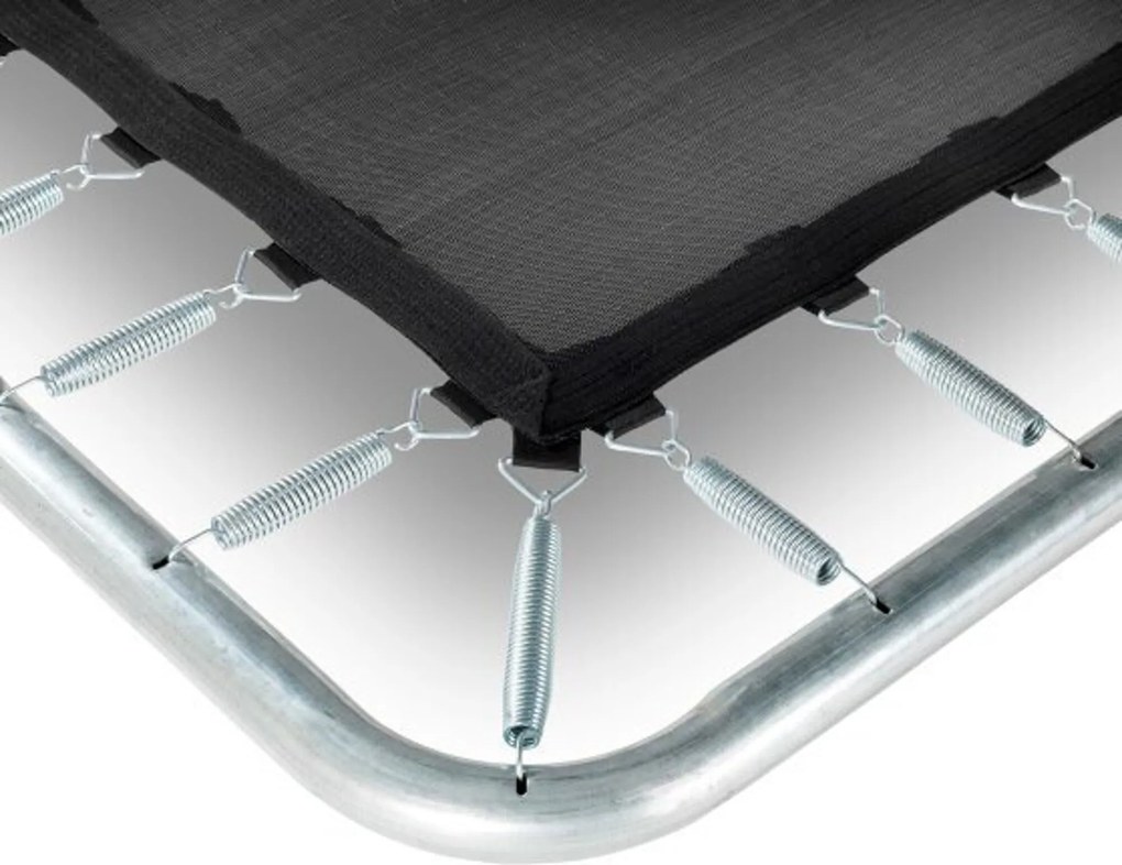 Trampolim desportivo retangular Silhouette 153 x 214 cm - preto