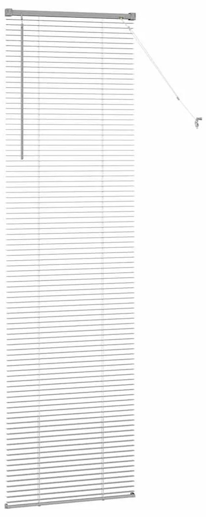 Persiana de Janela com cortinas Outros Manual Prata 60 x 220 cm Alumín