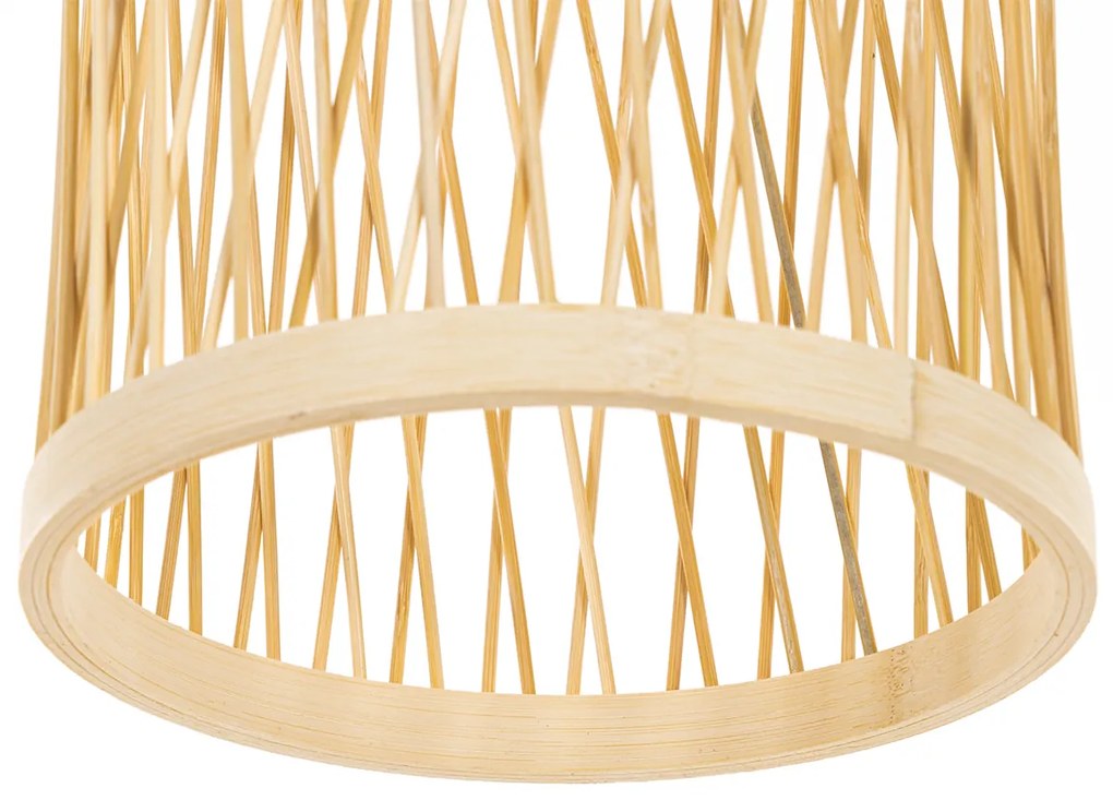 Candeeiro suspenso rural para exterior rattan 25 cm - Calamus Rústico