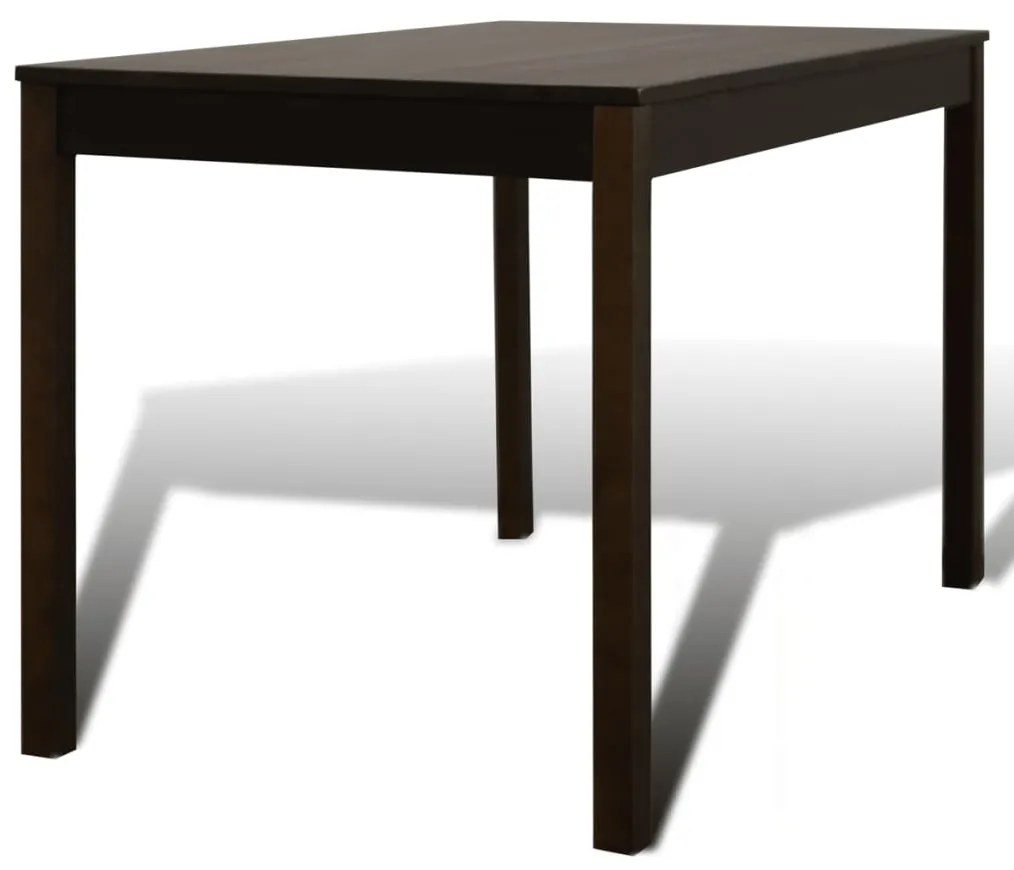 Conjunto Mesa com 4 Cadeiras / Madeira - Marrom