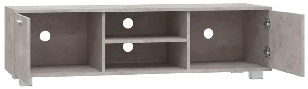 Móvel p/ TV 140x40,5x35 cm derivados madeira cinzento cimento