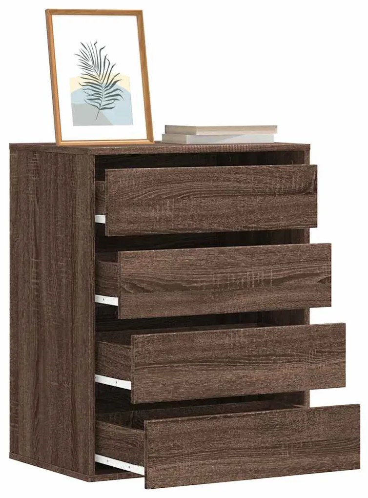 vidaXL Cómoda 60x41x76 cm derivados de madeira carvalho castanho