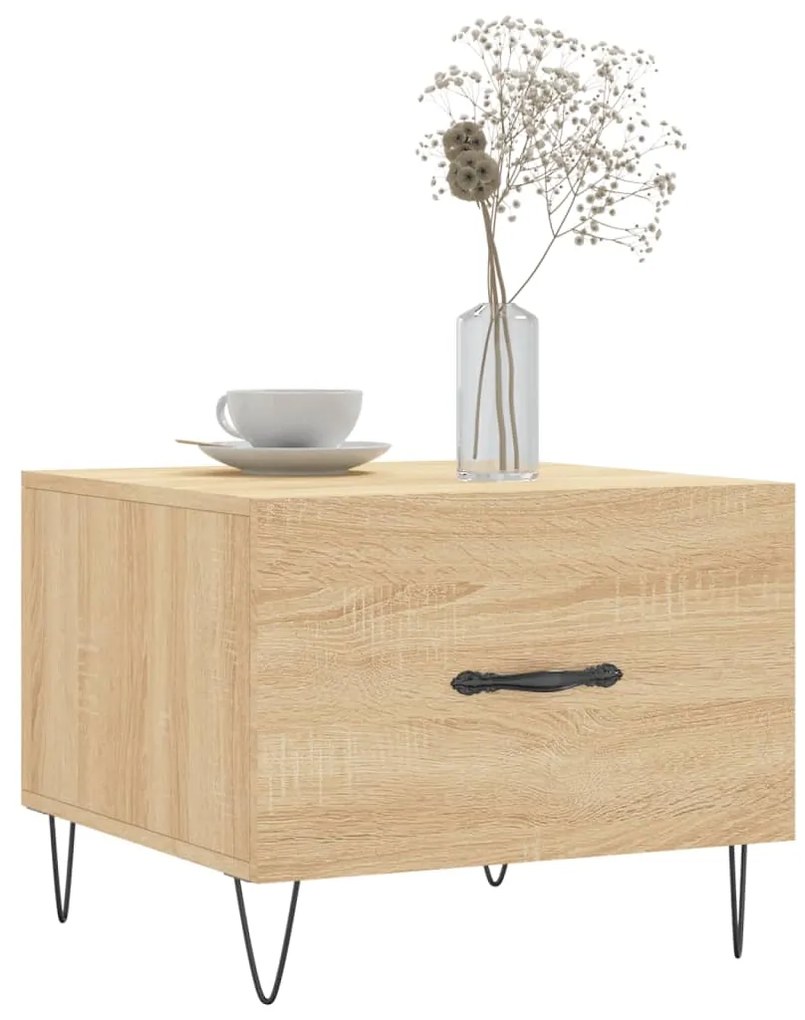 Mesas de centro 2 pcs 50x50x40cm deriv. madeira carvalho sonoma