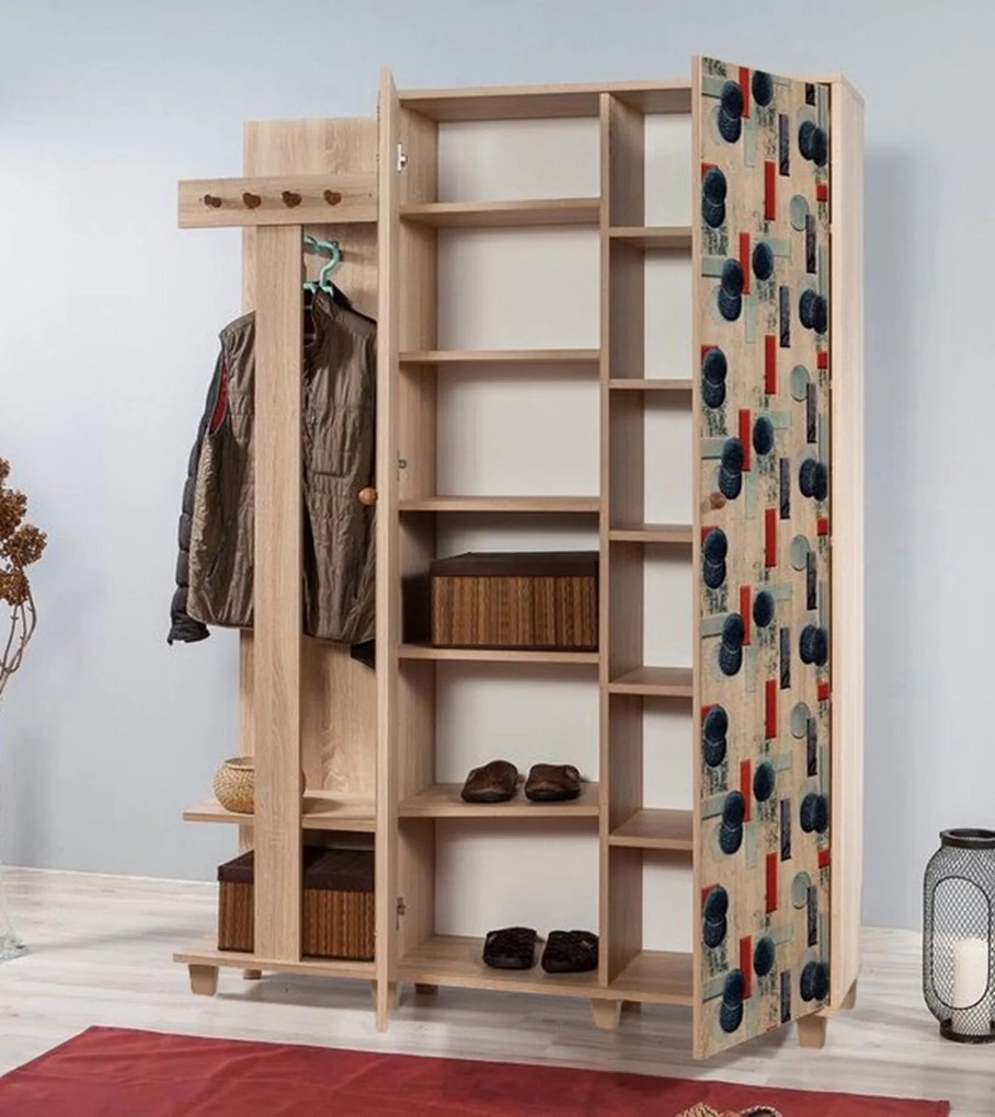 **** Hall Stand Garmanto – Carvalho Sonoma – 135x192x36 cm

**