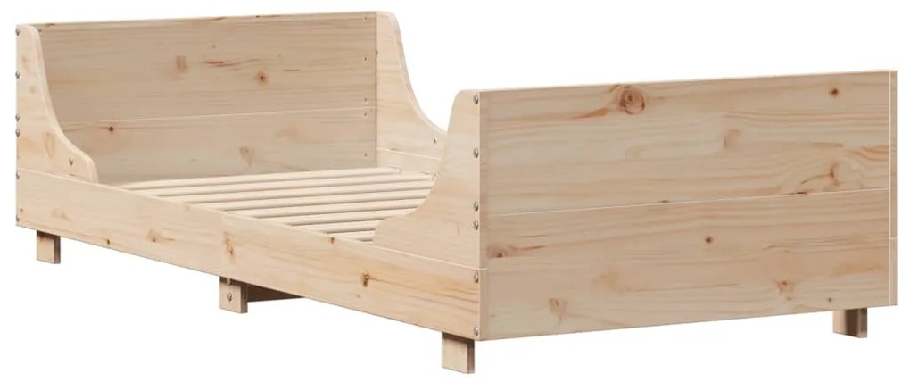 Cama sem colchão 90x190 cm madeira de pinho maciça