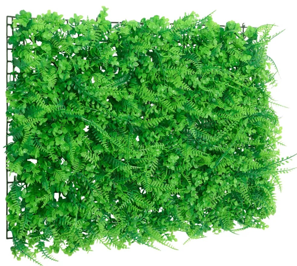 Vedação de folhas de feto artificiais 6 pcs 40x60 cm verde
