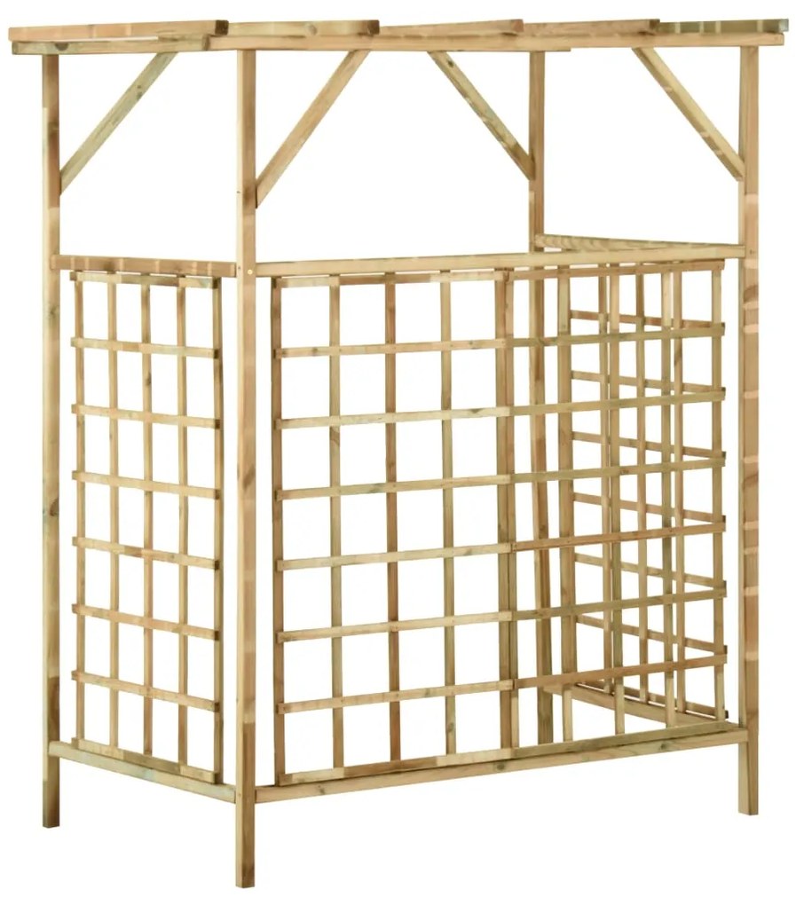 Pérgola jardim p/ caixotes duplos madeira de pinho impregnada