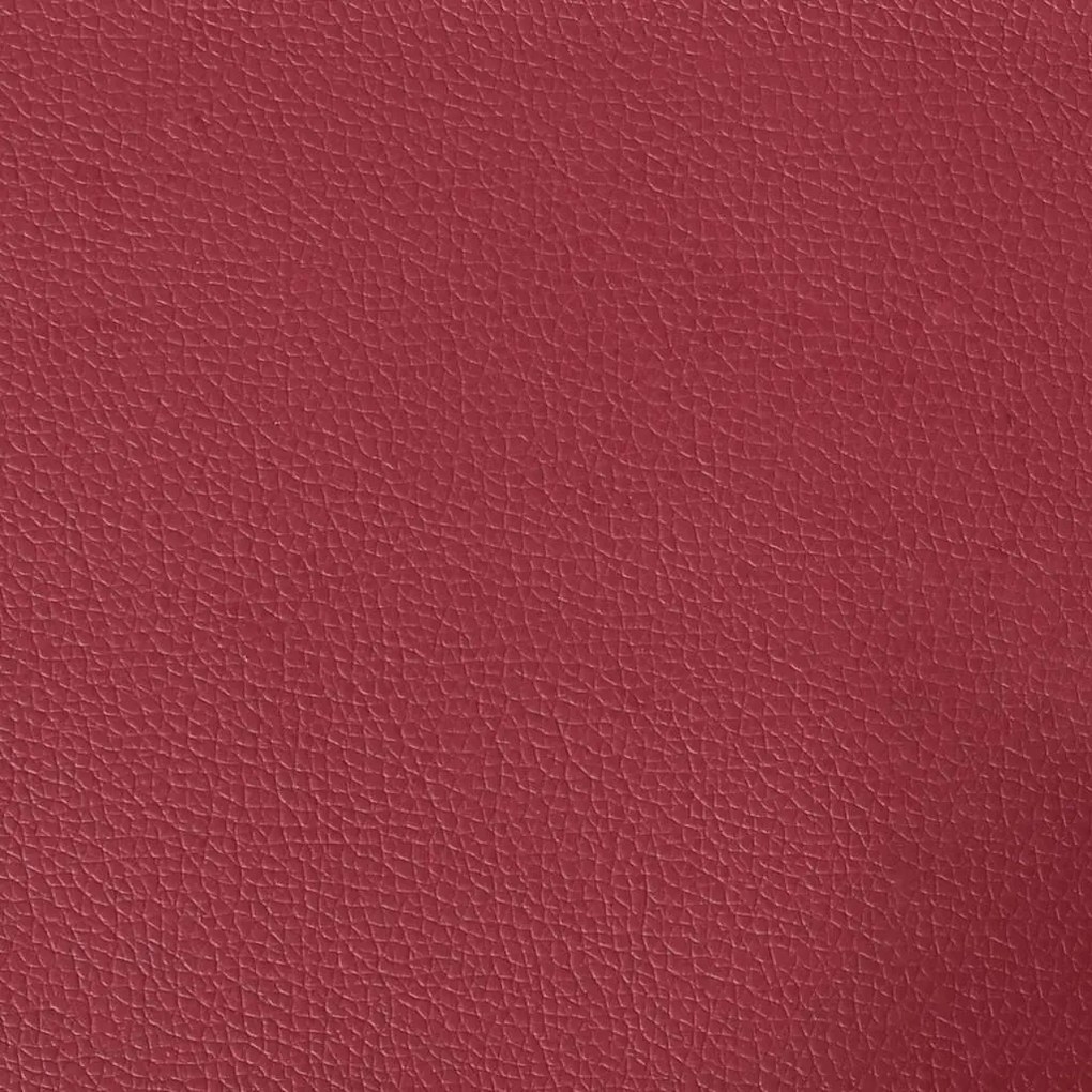 Cadeiras de jantar 2 pcs couro artificial vermelho-tinto