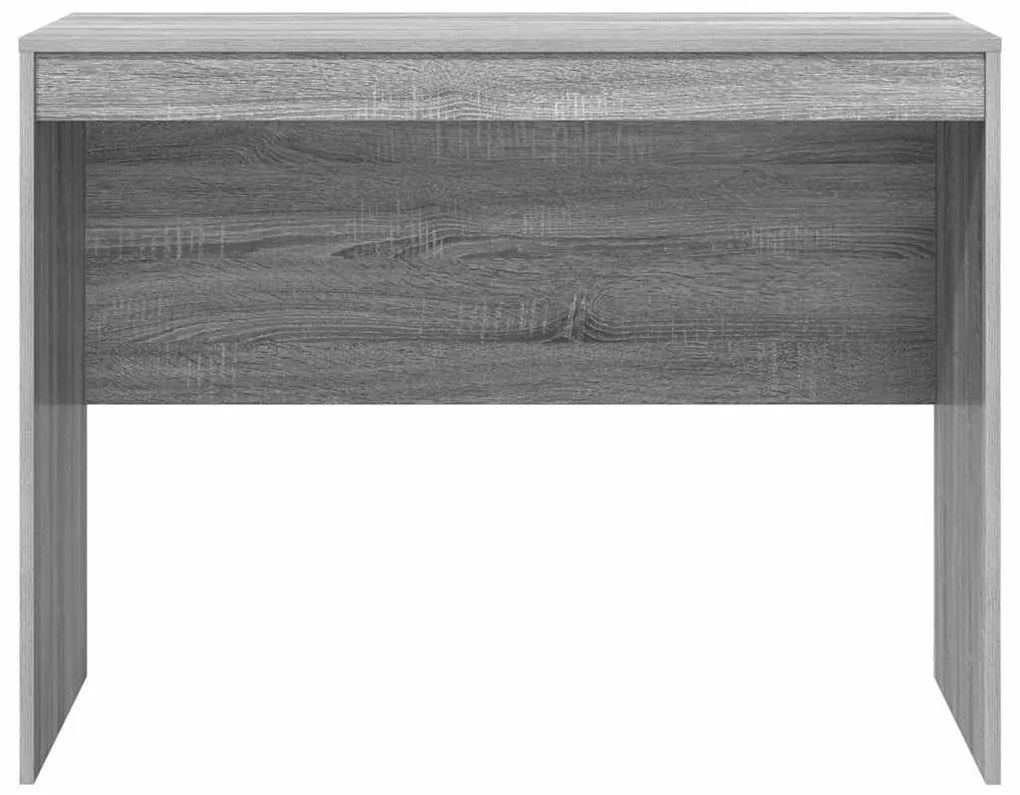 Secretária de Escrita Cinza sonoma MDF, Folheado 100 x 50 x 76 cm