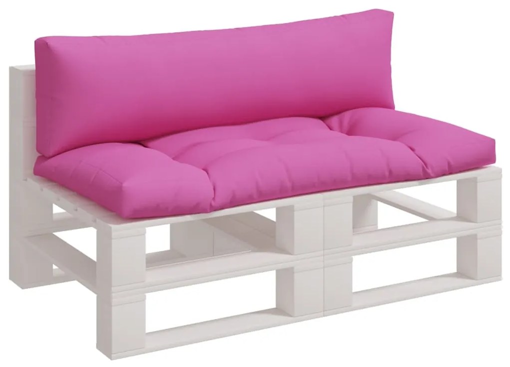 Almofadões p/ móveis de paletes 2 pcs tecido oxford rosa