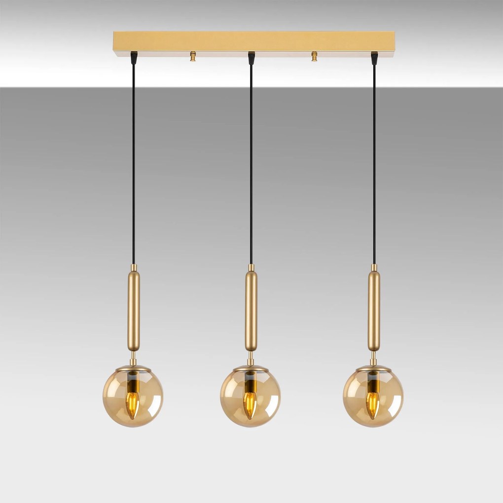 Chandelier King – Dourado Brilhante – 62 x 15 x 134 cm