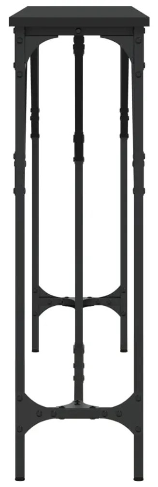Mesa consola 140x23x75 cm derivados de madeira preto
