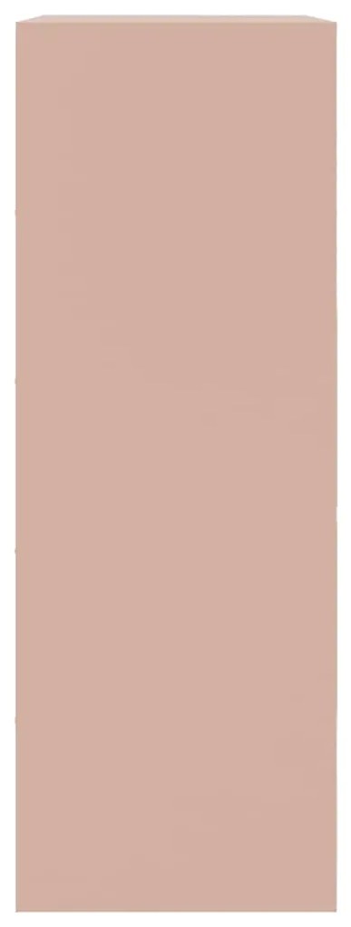 Aparador 67x39x107 cm aço rosa