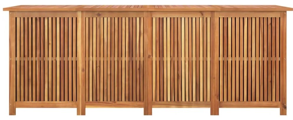 Caixa de arrumação para jardim 200x80x75 cm acácia maciça