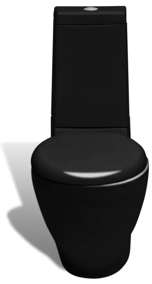 Conjunto com sanita e bidé cerâmica preto