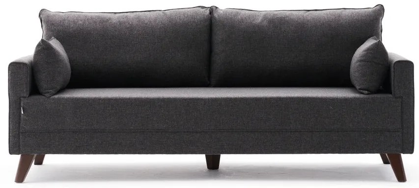 Sofá de 3 Lugares Bella – Antracite – 208x85x81 cm
