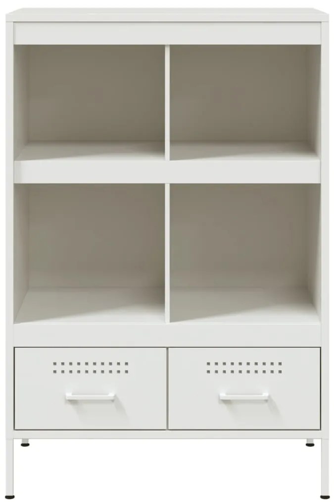 Móvel alto 68x39x101,5 cm aço branco