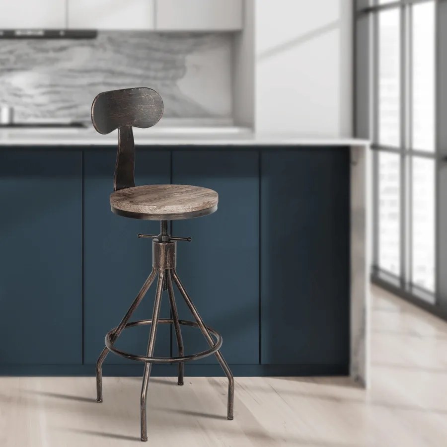 Banco de bar Hanam Bronze